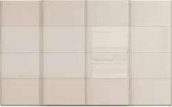 Goossens kledingkast finca combi glans mat glas bruin hoogwaardig meubelplaat - 8244452-{merk}-finca-combi-sts-bruin-schuifdeuren-02